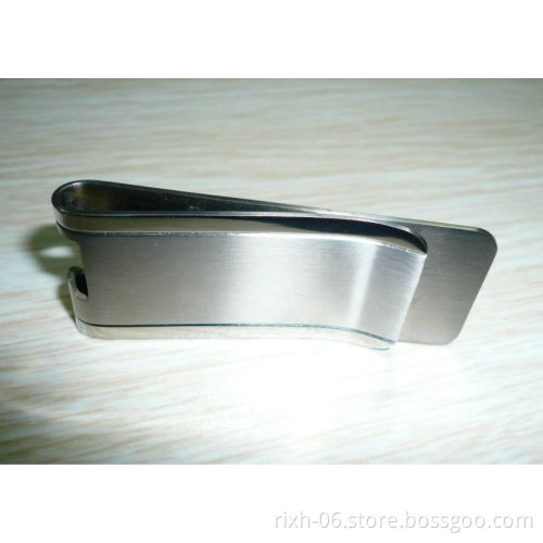 Grade 2 pure Titanium metal money clip with card case,opener money clip